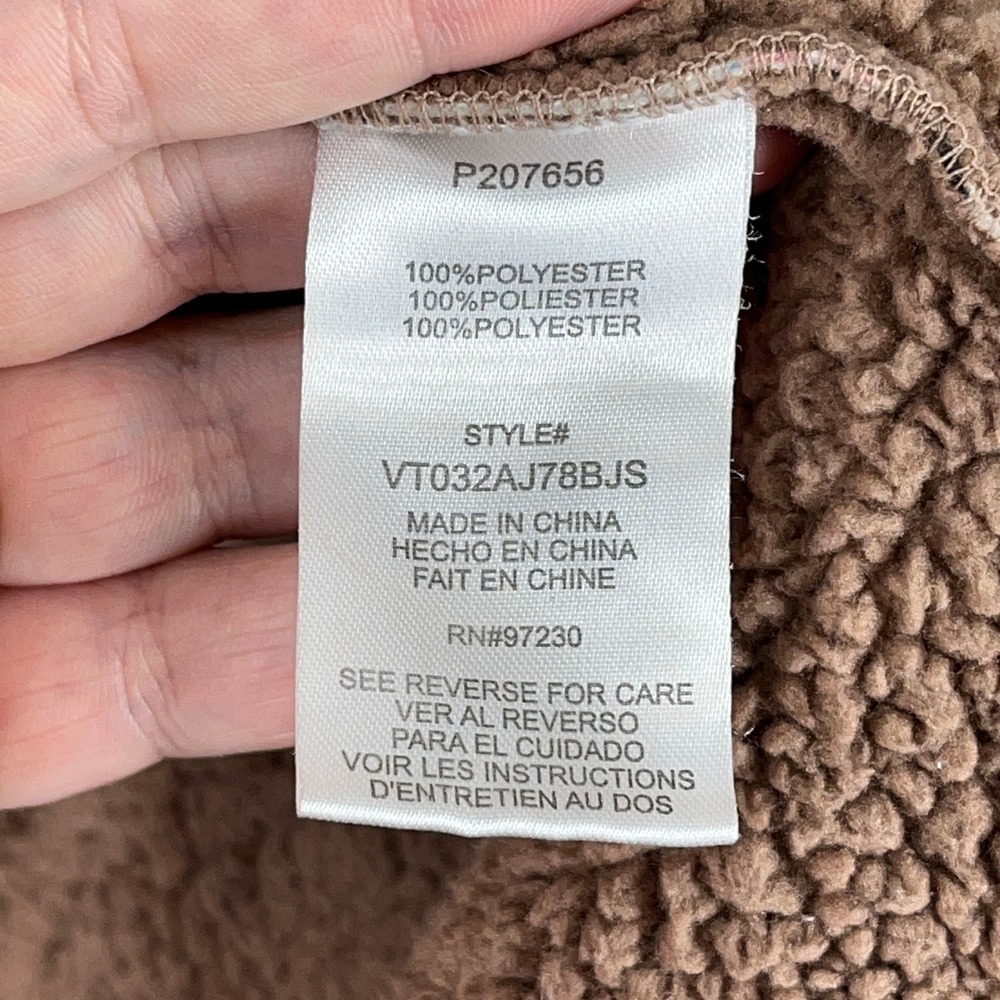 Steve Madden Sherpa Jacket Size M Hooded Cozy Boho Westerncore Winter Essential - Picture 6 of 10
